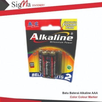 Batu Baterai AAA ABC ALKALINE isi 6 - Set