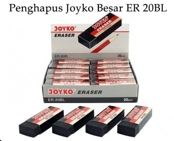 Penghapus Pensil JOYKO Besar hitam (ER-B20BL) - PCS