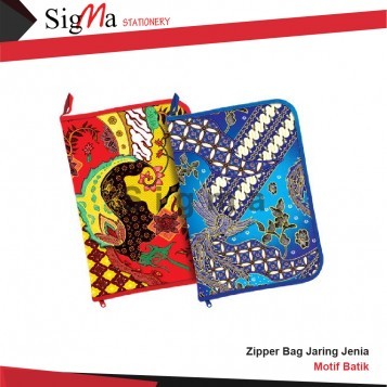 Zipper Bag Batik Jaring JENIA - PCS