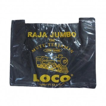 Kantong Plastik Hitam SUPER JUMBO LOCO (50) 1kg - Pack