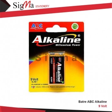 Batu Baterai 9V ABC ALKALINE - Set