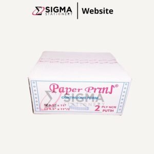 Continous Form 9 1/2 x 11 2 Ply PRINT PAPER Putih Putih - Dus
