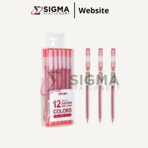 Ballpoint Gel Pen Warna 0.5mm DELI A119 Merah - PCS