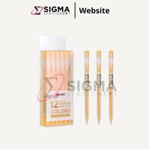 Ballpoint Gel Pen Warna 0.5mm DELI A119 Yellow - PCS
