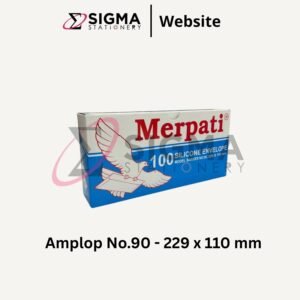 Amplop Putih MERPATI no.90 (Biru) - Pack