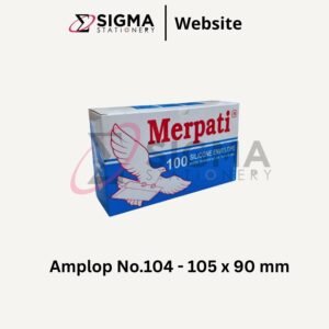 Amplop Putih MERPATI no.104 (Biru) - Pack