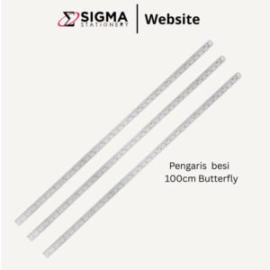 Penggaris besi BUTTERFLY 100cm (1M) - PCS