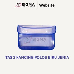 Tas 2 Kancing Polos JENIA Biru - PCS