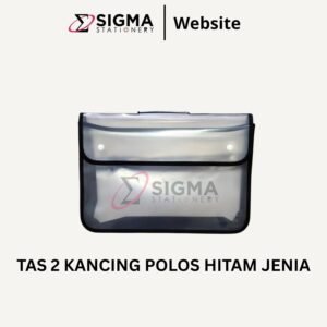 Tas 2 Kancing Polos JENIA Hitam - PCS