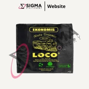 Kantong Plastik Hitam Jinjing LOCO Ekonomis uk.40 - Pack