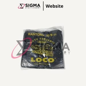 Kantong Plastik Hitam Jinjing LOCO uk. 24 - Pack