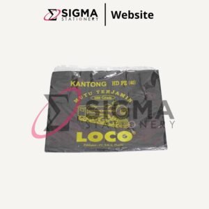 Kantong Plastik Hitam Jinjing LOCO uk.10kg(40) - Pack