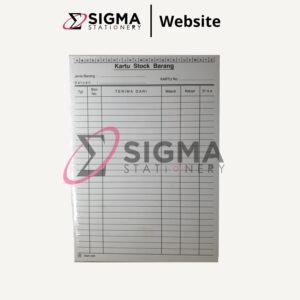 Kartu Stock Kecil Putih - 1/2 Folio - Pack