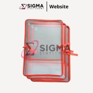 Map Transparan / Zipper F4 AKASHIRO Merah - Pak