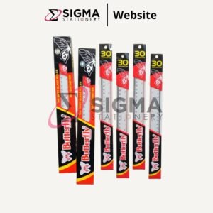 Penggaris Akrilik BUTTERFLY 30cm - PCS