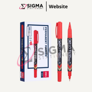 Spidol DELI Permanent Marker Merah EU10440 - PCS
