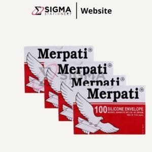 Amplop Putih MERPATI no.110 (Merah)
