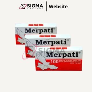 Amplop Putih MERPATI no.90 (Merah)