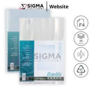 PP Pocket Bantex #8843 Folio isi 20 lbr - Set