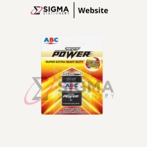 Batu Baterai 9V ABC Hitam Super Power - PCS