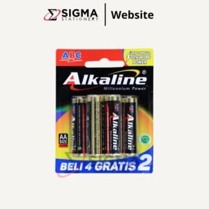 Batu Baterai AA ABC ALKALINE isi 6 - Set