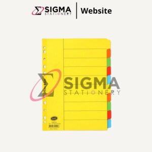 Divider BANTEX #6050 uk.A4 10 warna carton isi 10 - Pack