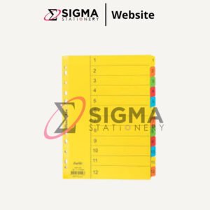 Divider BANTEX #6051 uk.A4 (1-12) Carton - Set