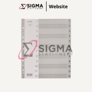 Divider BANTEX #6222 uk. A4 Maxi (1-12) - Set