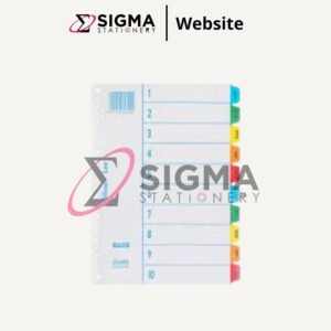 Divider BANTEX #8608 uk.B5 no.1-10 plastik - Set