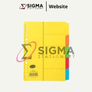 Divider BANTEX #8610 uk.A5 Portrait 5 warna - Set