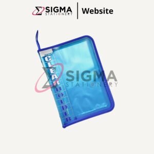 Zipper File Clear Holder 555 TOPLA Blue - PCS